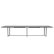 Mirella Conference Table Sitting Height - 12' Stone Gray