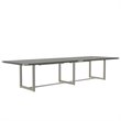 Mirella Conference Table Sitting Height - 12' Stone Gray