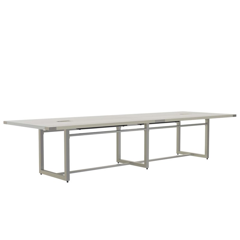 Mirella Conference Table Sitting Height - 12' White Ash