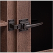 Mirella Low Wall Cabinet Glass Doors in Southern Tobacco