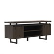 Mirella Low Wall Cabinet Wood Doors in Southern Tobacco