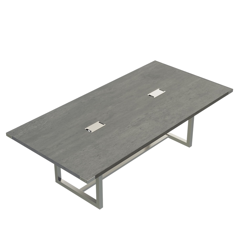 Mirella Conference Table Sitting Height - 8' Stone Gray