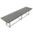 Mirella Conference Table Standing Height - 16' Stone Gray