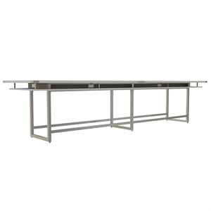 Mirella Conference Table Standing Height - 16' White Ash
