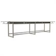 Mirella Conference Table Standing Height - 16' White Ash