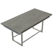 Mirella Conference Table Standing Height - 8' Stone Gray