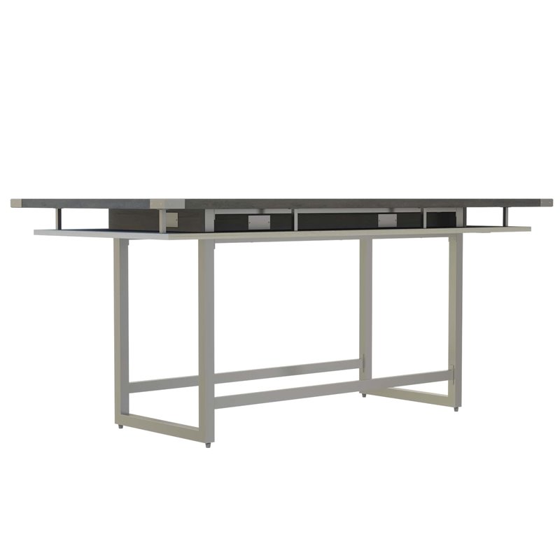 Mirella Conference Table Standing Height - 8' Stone Gray