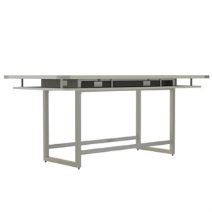 Mirella Conference Table Standing Height - 8' White Ash