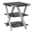 Mirella End Table in Stone Gray