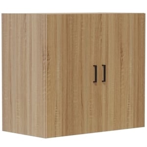 Safco Mirella Modern Wood Storage Cabinet in Sand Dune Beige