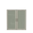 Safco Mirella Modern Wood Display Cabinet in White Ash Finish