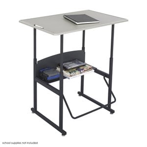 Safco AlphaBetter 24&quot x 36&quot Adjustable Standing Student Desk in Beige