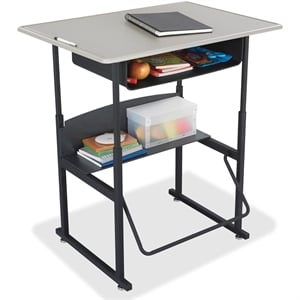 Safco AlphaBetter 24&quot x 36&quot Student Desk in Beige with Book Box