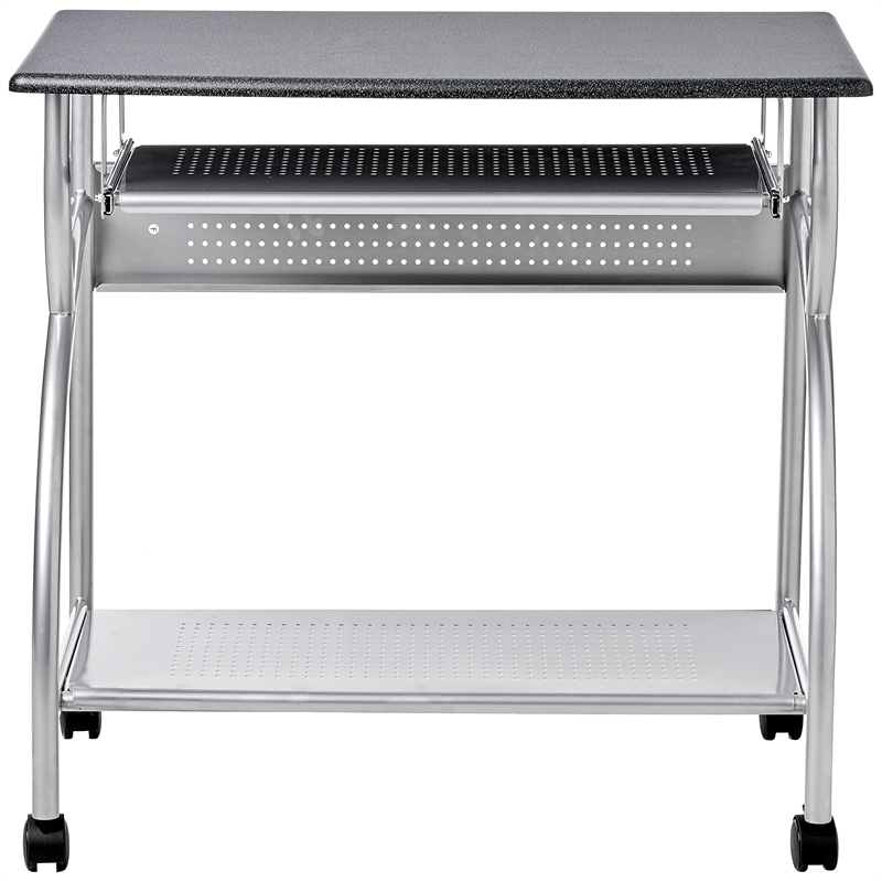 Safco Eastwinds Argo Mobile Metal Computer Cart in Black Anthracite