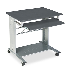 Safco Eastwinds Argo Mobile Metal Computer Cart in Black Anthracite