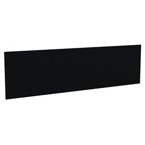 Safco Aberdeen 72&quot Fabric Upholstered Hutch Tack Panel in Black