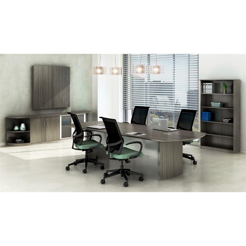 Safco Medina 10' Conference Table in Gray Steel