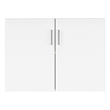 Safco Resi Modern Wood Storage Cabinet With Laminate Doors in White