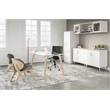 Safco Resi Modern Wood Storage Cabinet With Laminate Doors in White