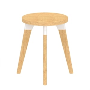Safco Resi 17&quotW x 17&quotD Modern Wood End Table in Natural Finish