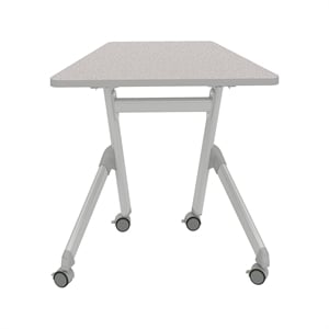 Safco Learn Nesting Trapezoid Desk in Gray