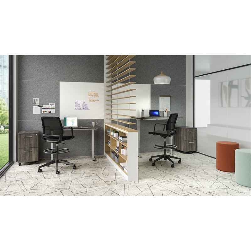 Safco Medina Extended-Height Chair in Black