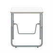 AlphaBetter 2.0 Height Adjustable Student Desk Pendulum Bar in White