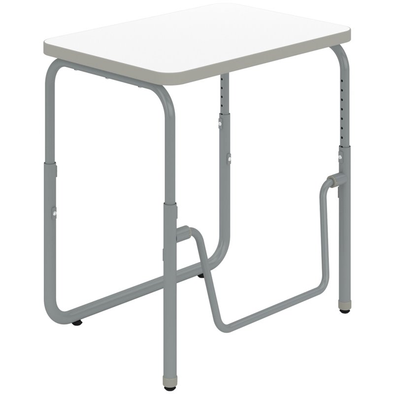 AlphaBetter 2.0 Height Adjustable Student Desk Pendulum Bar in White