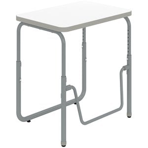 AlphaBetter 2.0 Height Adjustable Student Desk Pendulum Bar in White