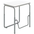 AlphaBetter 2.0 Height Adjustable Student Desk Pendulum Bar in White