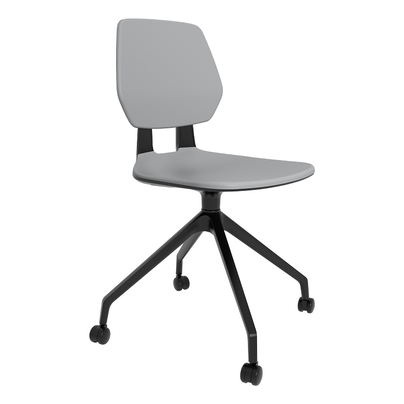 Safco Commute Modern Adjustable Rolling Office Chair Contemporary Seating Gray