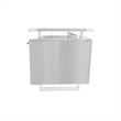 Safco Products Mirella SOHO Desk with Built-In Pedestal White Ash Easy Assembly