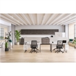 Safco Products Mirella SOHO Desk with Built-In Pedestal White Ash Easy Assembly