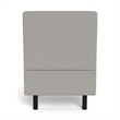 Safco Movvi single seat no arm silver fabric