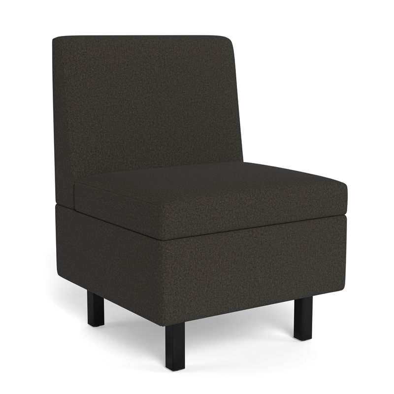 Safco Movvi single seat no arm slate fabric
