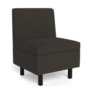 Safco Movvi single seat no arm slate fabric
