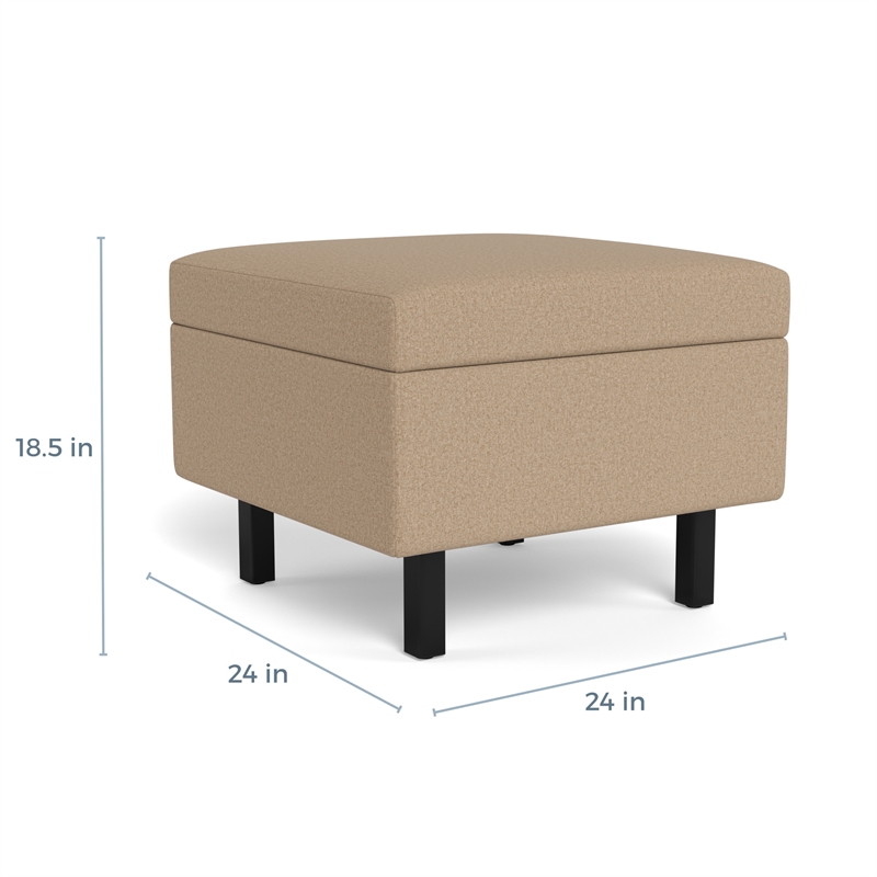 Safco Movvi single chase cushioned taupe fabric