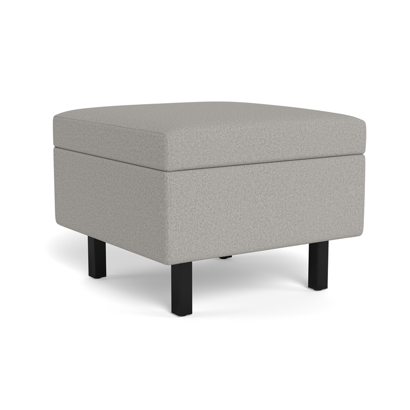 Safco Movvi single chase cushioned silver fabric