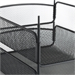 Safco Onyx Triple Tray Steel Metal Organizer in Black Finish
