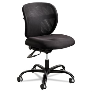 Safco Vue Mesh Big and Tall Office Chair in Black