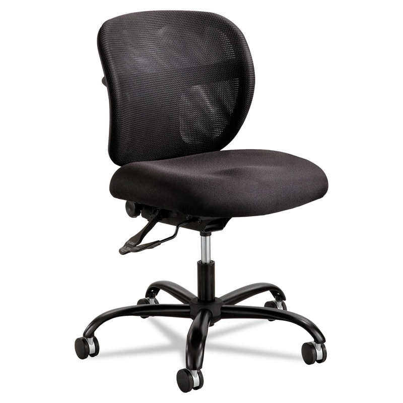 Safco Vue Mesh Big and Tall Office Chair in Black