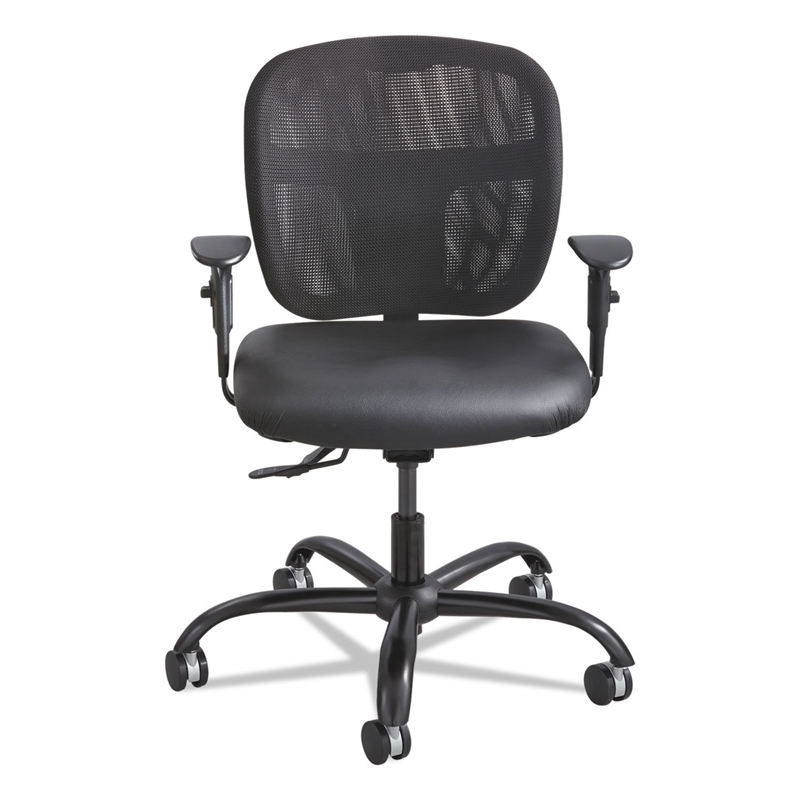 Safco Vue Mesh Big and Tall Office Chair in Black