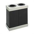 Safco At-Your-Disposal® Double Bin Recycling Center in Black