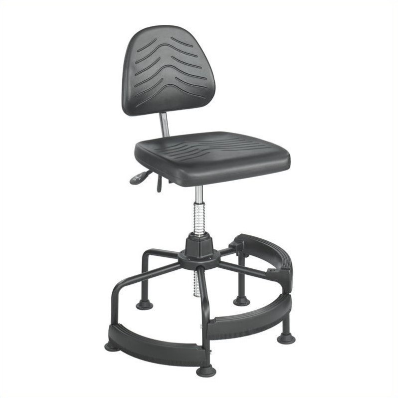 Safco Task Master Deluxe Industrial Drafting Chair in Dark Grey