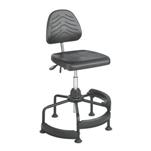Safco Task Master Deluxe Industrial Drafting Chair in Dark Grey