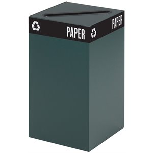 Safco Public Square Green Recycling Receptacle Base