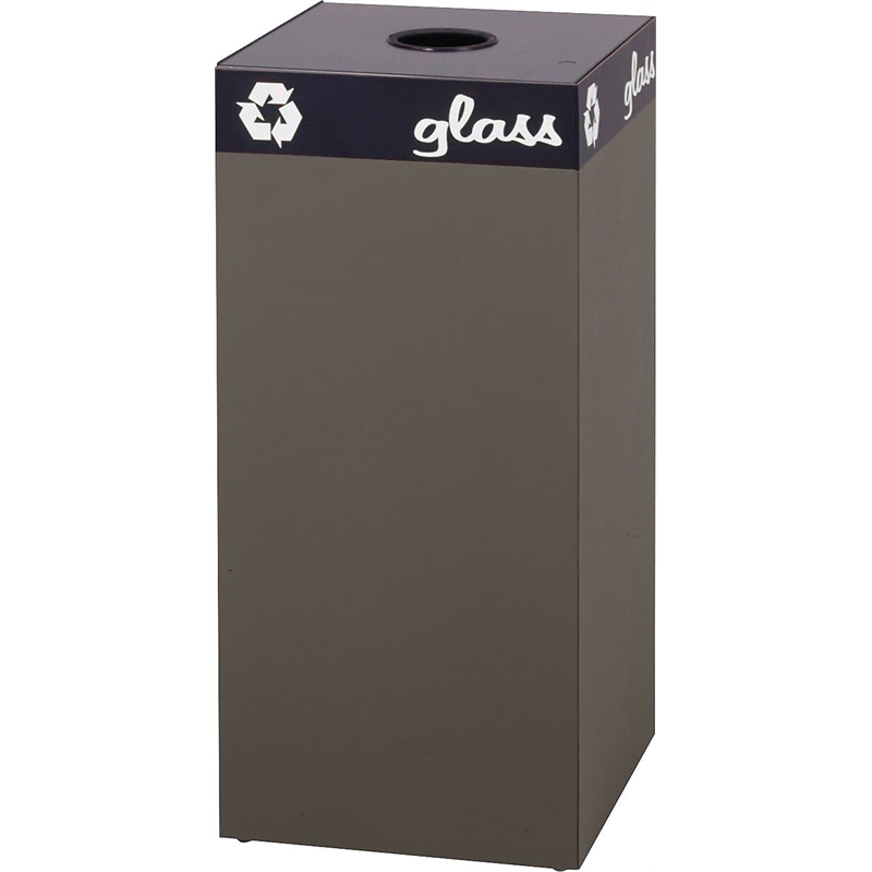 Safco Public Square Brown Recycling Receptacle Base