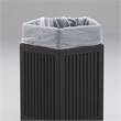 Safco Canmeleon Indoor/Outdoor Open Top Pentagon Trash Can 30 Gallon Black