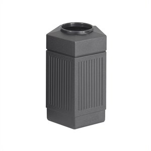Safco Canmeleon Indoor/Outdoor Open Top Pentagon Trash Can 30 Gallon Black