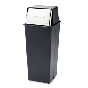 Safco Reflections 21 Gallon Push Top Receptacle